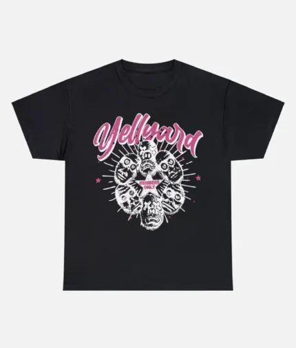 Yellyard Members Only T Shirt Black Pink (2)
