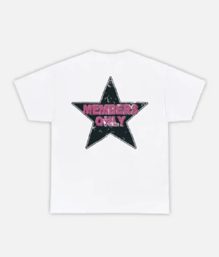 Yellyard Members Only T Shirt White Pink (1)