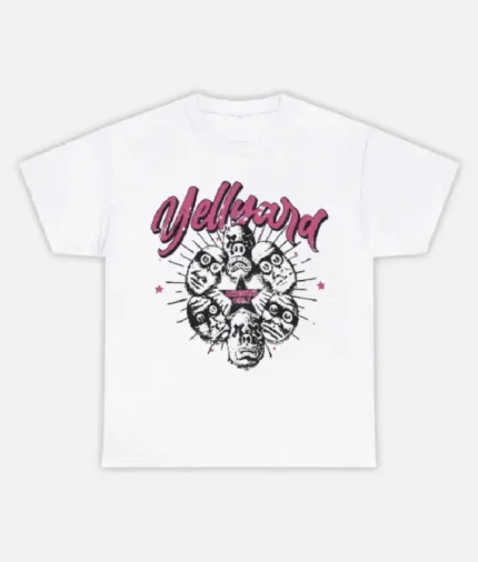 Yellyard Members Only T Shirt White Pink (2)